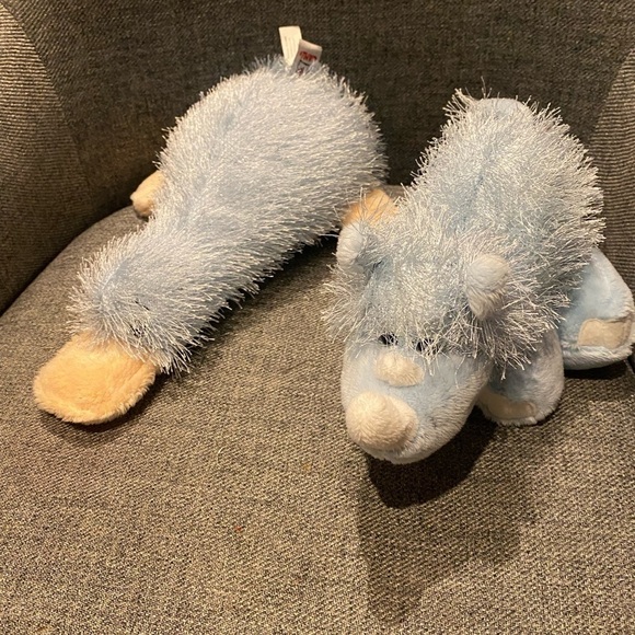 GANZ baby boy stuffed animals bundle 2 toys duck and rhino - Picture 6 of 7